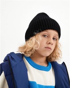 Черная детская шапка Mascotte junior