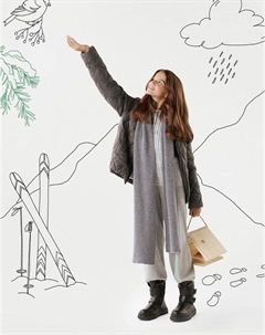 Черные зимние ботинки для девочек Mascotte junior