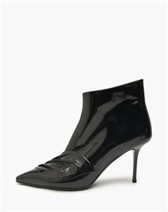 Черные женские лакированные ботильоны Mascotte