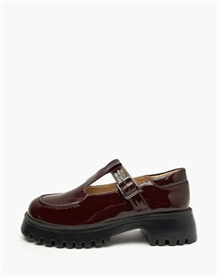 Бордовые туфли Мэри Джейн для девочек Mascotte junior