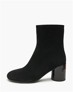 Черные женские велюровые ботильоны Mascotte