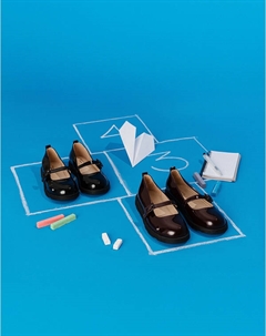 Черные туфли Мэри Джейн для девочек Mascotte junior