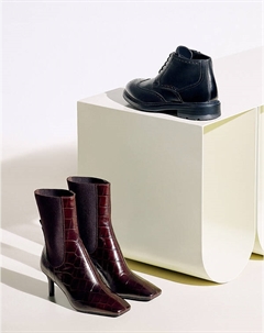 Коричневые женские челси с тиснением Mascotte