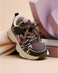 Коричневые кроссовки для девочек Mascotte junior