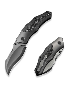 Складной нож Orc Boss, сталь CPM 20CV, рукоять титан, серый We knife