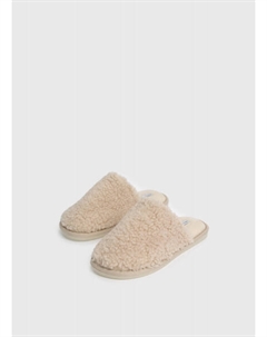 Тапочки с искусственным мехом, Бежевый Ostin
