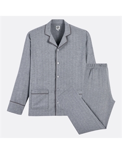 Пижама из хлопка серый La redoute collections