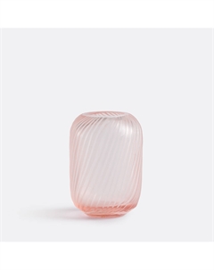 Ваза из рифленого стекла В13 см Azea розовый La redoute interieurs