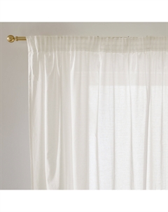 Тюль с узором хлопок шторная тесьма Cisali бежевый La redoute interieurs