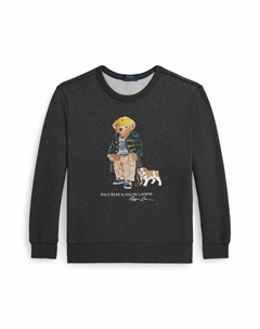 Свитшот с круглым вырезом серый Polo ralph lauren