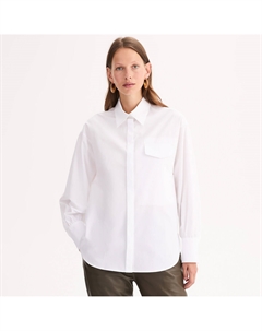 Рубашка хлопковая с длинными рукавами белый Anne weyburn