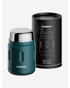 Термос вакуумный для еды Jerrycan 700 мл, тепло до 14 часов, темно-бирюзовый, Синий Bobber