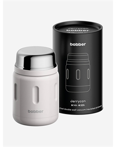 Термос вакуумный для еды Jerrycan 700 мл, тепло до 14 часов, серый, Серый Bobber