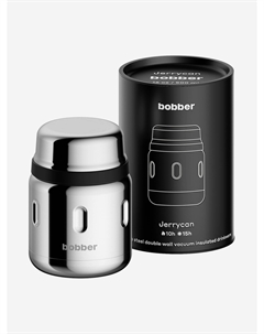 Термос вакуумный для еды Jerrycan 470 мл, тепло до 10 часов, зеркальный, Серебряный Bobber