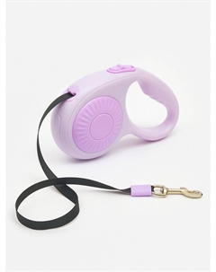 Рулетка - поводок для собак, лента 3 метра, сиреневая Nobrand