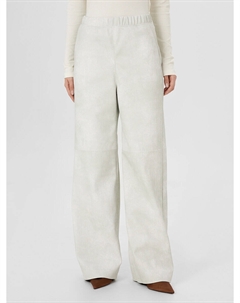 Брюки женские белые из экокожи Mark formelle