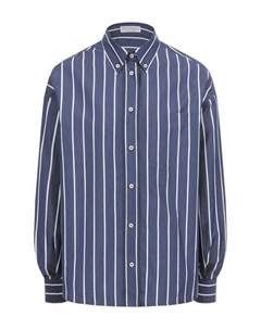 Рубашка из хлопка и шелка Brunello cucinelli