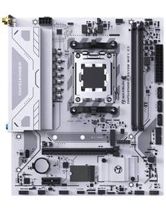 Материнская плата mATX MS-Challenger B650M WIFI ICE (AM5, AMD B650, 2*DDR5, 3*SATA 3.0, M.2, WiFi, BT, USB 3.2, USB 2.0, PCIe, HDMI, DP) Maxsun