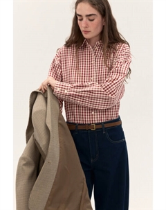 Рубашка в клетку с длинным рукавом Befree
