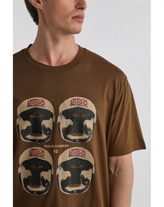 Футболка с принтом Hugo