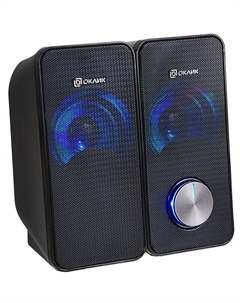 Колонки Oklick OK-122, 2.0, черный, 6 Вт