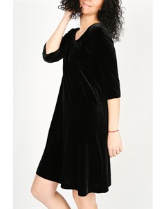 Платье черный бархат Glam casual