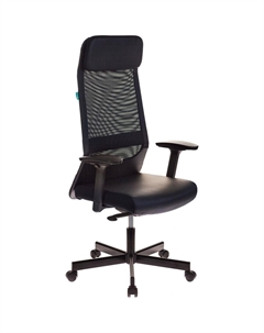 Кресло руководителя Бюрократ T-995/BLACK черный TW-01 искусственная кожа крестовина металл Buro