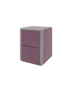 Тумба Bliss (Ткань/Массив Масло-воск Беленый (дуб)/Manhattan 22 Ягодный пломбир) 45x40 Verda