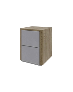 Тумба Bliss M (Ткань/Массив Масло-воск Natura (дуб)/Manhattan 2 Платина) 45x40 Verda