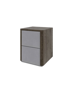 Тумба Bliss M (Ткань/Массив Масло-воск Темный Орех (дуб)/Manhattan 2 Платина) 45x40 Verda