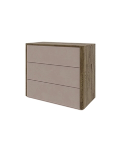 Комод Bliss M (Ткань/Массив Масло-воск Антик (дуб)/Manhattan 5 Пыльная роза) 79x90 Verda