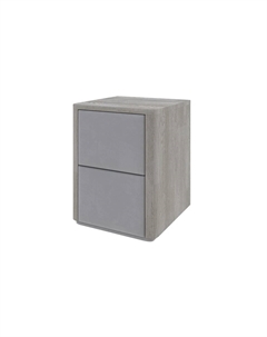 Тумба Bliss M (Ткань/Массив Масло-воск Беленый (дуб)/Manhattan 2 Платина) 50x40 Verda