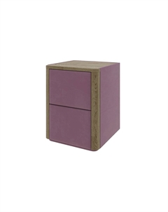 Тумба Bliss (Ткань/Массив Масло-воск Natura (дуб)/Manhattan 22 Ягодный пломбир) 45x40 Verda