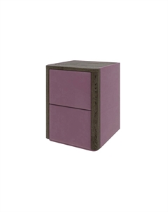 Тумба Bliss (Ткань/Массив Масло-воск Темный Орех (дуб)/Manhattan 22 Ягодный пломбир) 45x40 Verda