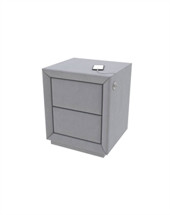 Тумба Modern с зарядкой справа (Ткань: Микровелюр Manhattan Платина) 45x43 Verda