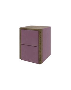 Тумба Bliss (Ткань/Массив Масло-воск Антик (дуб)/Manhattan 22 Ягодный пломбир) 45x40 Verda