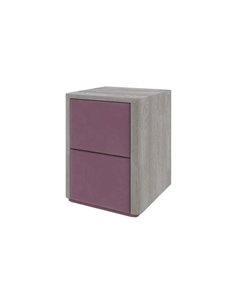 Тумба Bliss M (Ткань/Массив Масло-воск Беленый (дуб)/Manhattan 22 Ягодный пломбир) 40x40 Verda