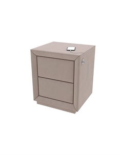 Тумба Modern с зарядкой справа (Ткань: Микровелюр Manhattan Пыльная роза) 50x43 Verda