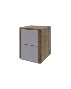 Тумба Bliss M (Ткань/Массив Масло-воск Антик (дуб)/Manhattan 2 Платина) 40x40 Verda