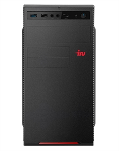 Системный блок IRU Home 310H6SE, Intel Core i3 12100 3.3 ГГц, 8Gb RAM, 1Tb SSD, без ОС, черный (1994642), без кабеля питания Iru