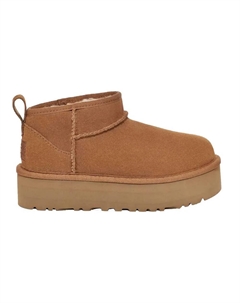 Детские ботинки Kids Classic Ultra Mini замшевые на толстой подошве, коричневый Ugg