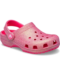 Сабо Classic Iridescent Glitter, розовый Crocs
