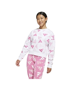 Толстовка Seasonal Essentials Logo Celebration Fleece, белый Adidas