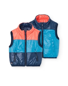 Детский жилет с полуводолазкой и застежкой-молнией, синий Boboli