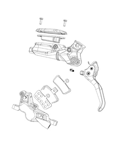 Суппорт дискового тормоза Code Ultimate Stealth, серебряный Sram