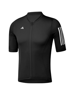 Джерси с коротким рукавом Tempo 3 Stripes, черный Adidas