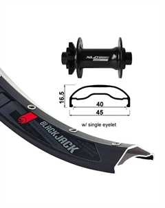 Переднее колесо Rodi Ready 40 EVO 27.5´´ 6B Disc MTB, черный Xlc