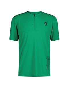 Джерси с коротким рукавом Trail Vertic Zip, зеленый Scott