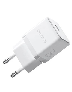 Зарядное устройство сетевое Baseus Palm P10111602213-01 1C 20W EU Moon White (with Cable USB-C to USB-C 60W 1m Moon White)
