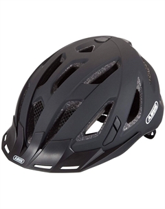 Велошлем URBAN-I 3.0 с LED фонариком,17 отв, 300гр, черный, 05-0086852 (Размер: M (56-61 см)) Abus